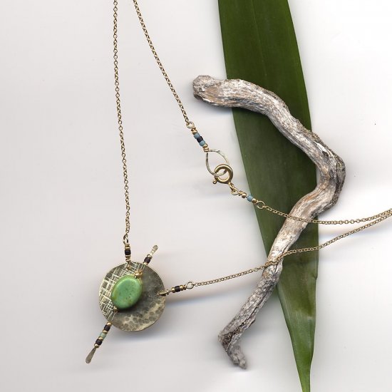Turquoise Coin Necklace