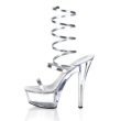 6" Platform Exotic Dancer Shoes, Size 8- Blk