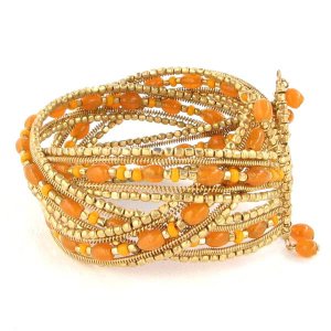 Crystal Cuff Memory Wire Bracelet PDF Beading Pattern |