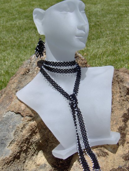 Black and White Lace Chain