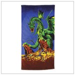 Dragon Print Beach Towel