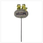 Frog Welcome Sign