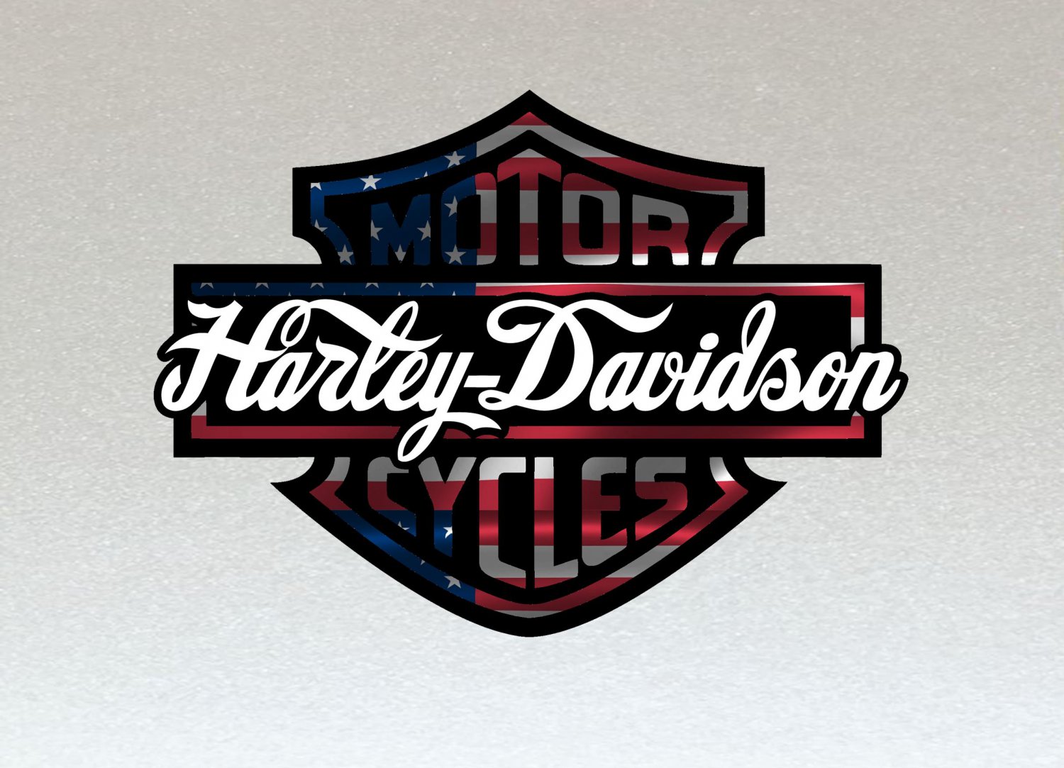 Harley Davidson USA Bar Shield Custom LogoStickers X 2 Included