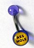 12 Gauge 'Asshole' Belly Ring