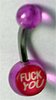 12 Gauge 'Fuck You' Belly Ring