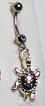 14 Gauge Turtle Dangle Belly Ring