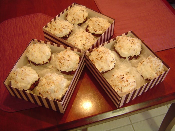 Choco Almond Coconut Cupcakes