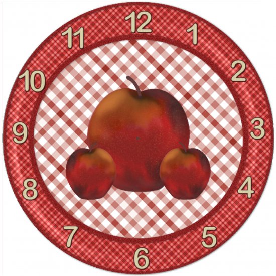 APPLE TEACHER CLOCK -- GREAT TEACHER APPRECIATION GIFT!