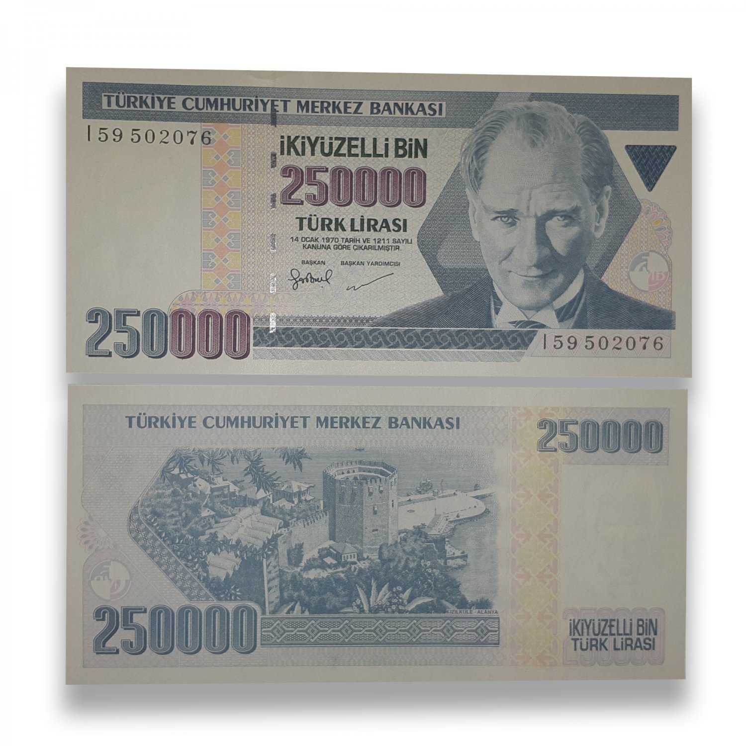 Turkey Lira L Unc Banknote