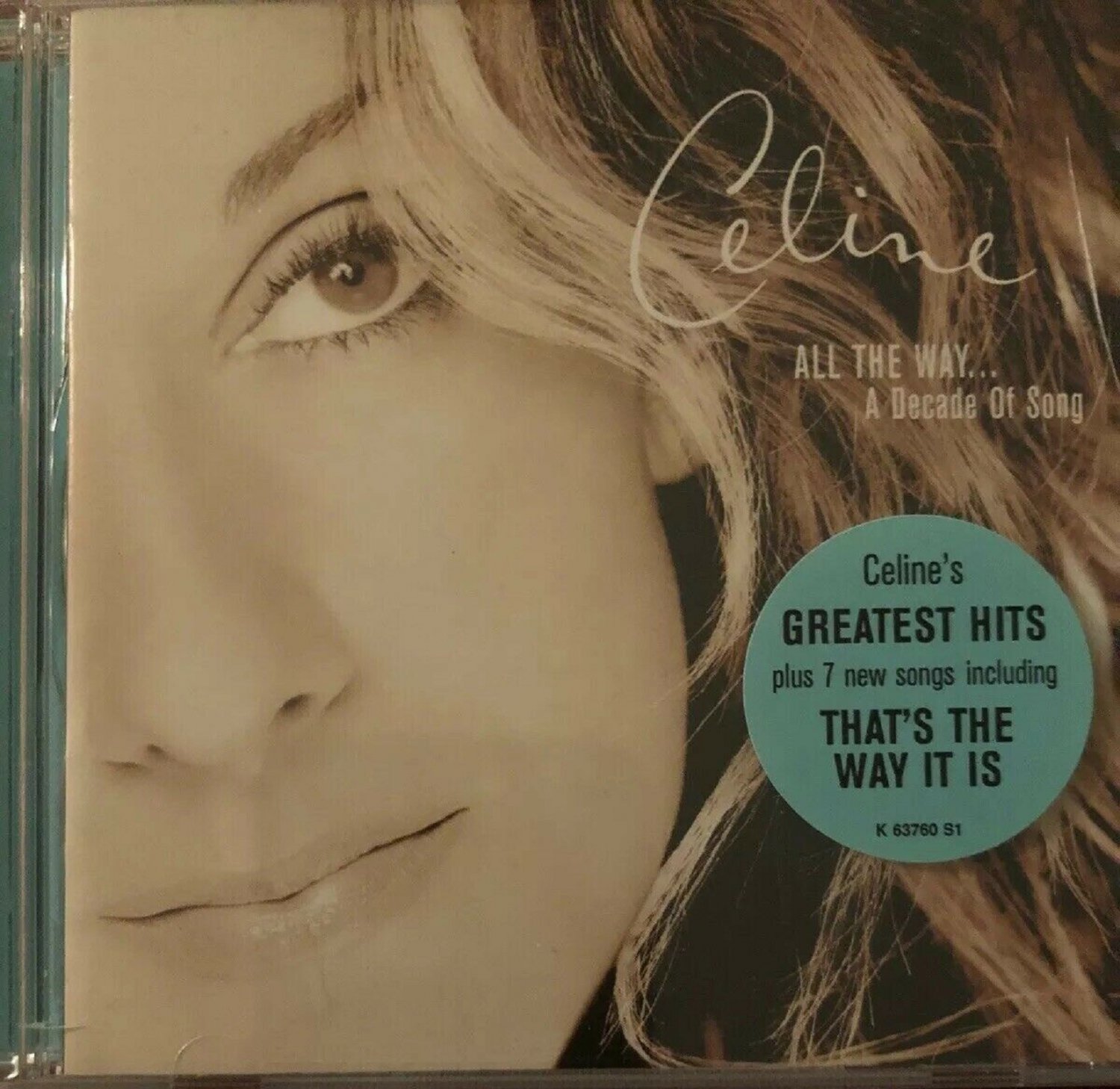 All the Way A Decade of Song by Céline Dion CD Nov 1999 Epic LIKE NEW