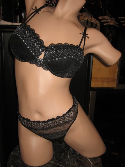 Cosabella PADDED PUSH UP BRA AND THONG SET