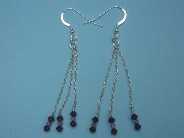 Swarovski Crystal Silver Earrings - SEP001
