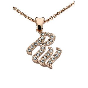Rose Gold Plated CZ Necklace