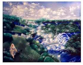 Meet Jesus in the secret place 5: Walking with God in the secret place. 14 x18 framed art print