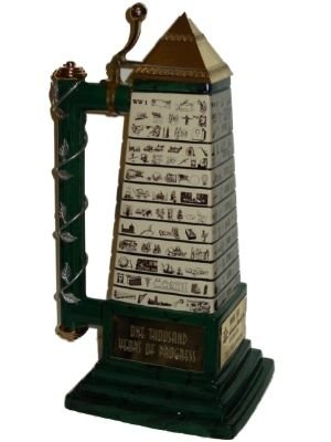 Huge Budweiser 1000 YEARS OF PROGRESS Lidded Beer Stein