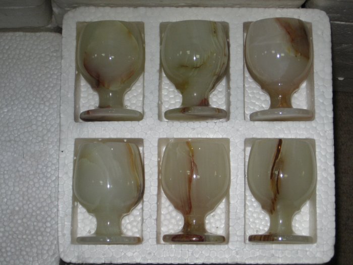 Marble Wine Glasses