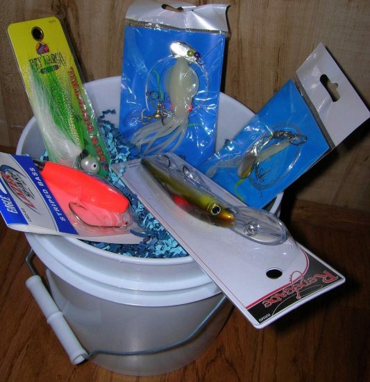 "The Angler" Fishing Gift Basket Saltwater