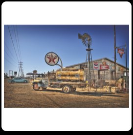 TEXACO GAS TRUCK HEAVY STEEL SIGN
