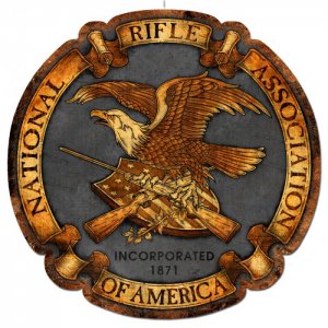 NRA LOGO CUSTOM SHAPE METAL SIGN