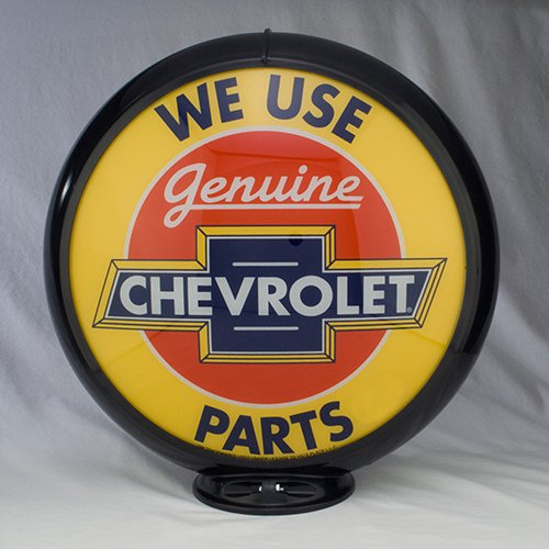 GENUINE CHEVROLET PARTS GAS PUMP GLOBE GLASS LENSES oil filling station DECOR