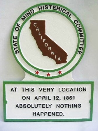 CA State Histerical Marker Small Handpainted