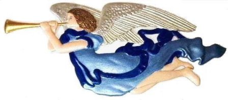 Angel Gabriel | Refrigerator Magnet | Custom Handpainted Magnet | Seasonal Magnets