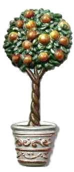 Peach Tree | Refrigerator Magnet | Handpainted Magnets | Tree Magnets
