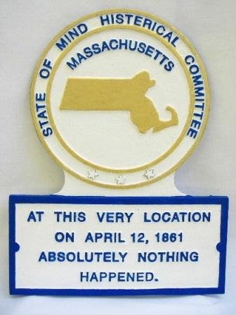 MA State Histerical Marker Small Handpainted