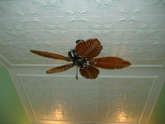 Metal Ceiling Panel Jasmine Hand-Painted