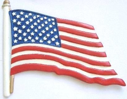 American Flag | Refrigerator Magnet | Hand-Painted Gifts | Decor