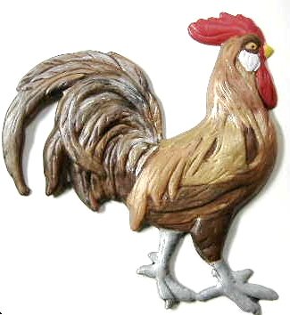 Rooster | Ornament | Hand-Painted Gifts | Decor