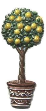 Lemon Tree | Ornament | Hand-Painted Gifts | Decor