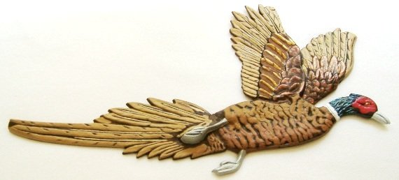 Pheasants Flying