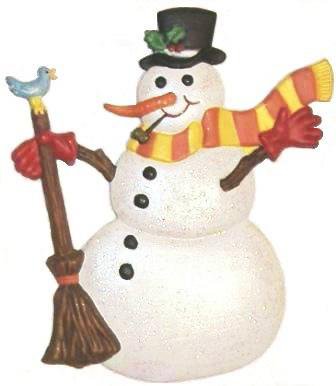 Snowman | Refrigerator Magnet | Custom Handpainted Magnet | Seasonal Magnets