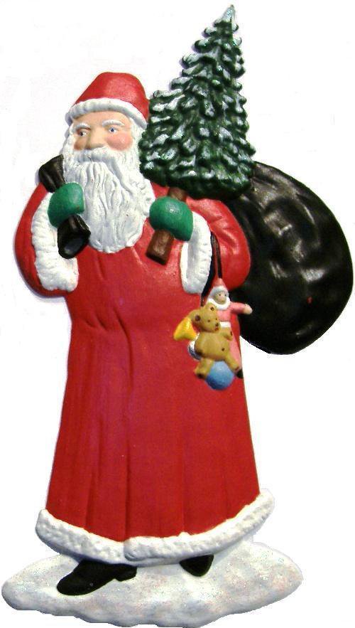 Santa | Refrigerator Magnet | Custom Handpainted Magnet | Seasonal Magnets