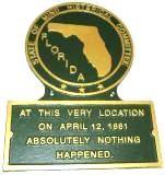 FL State Histerical Marker Small Handpainted