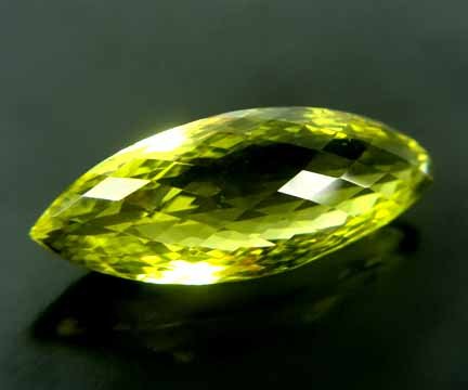 Lime Citrine Medium Yellow Green 26.02 cts 12510