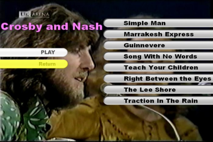 Davis Crosby and Graham Nash 1970 Live DVD