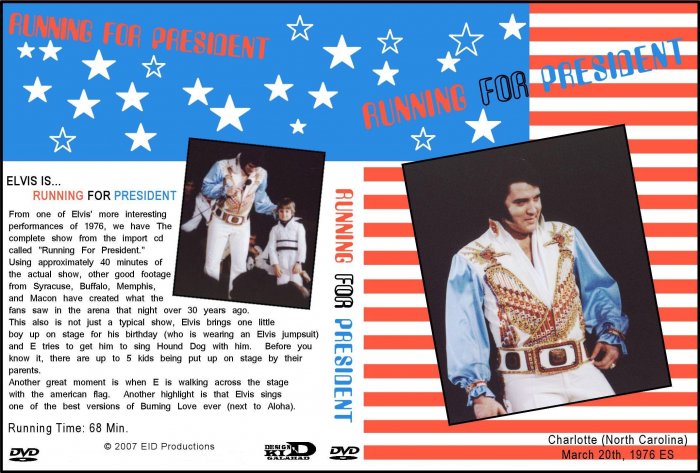 Elvis Running For President DVD Live Show 1976
