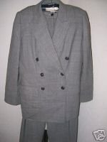 PETITE WOMENS "EDDIE BAUER" SIZE 4P WOOL SUIT SET~NICE!