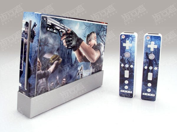 Nintendo Wii VINYL SKIN RESIDENT EVIL 05