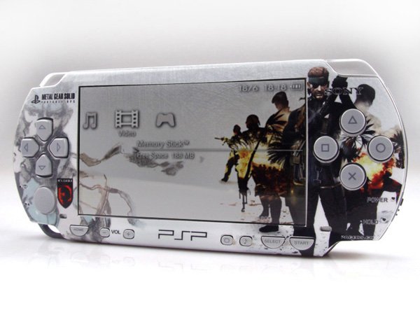 VINYL SKIN for Sony regular PSP Metal Gear Solid and Pirates of the Caribbean 2Sets 04