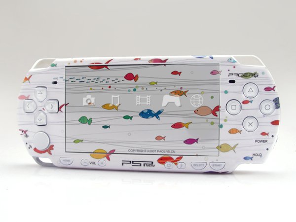VINYL SKIN for Sony new PSP 2000 Love Fish 10