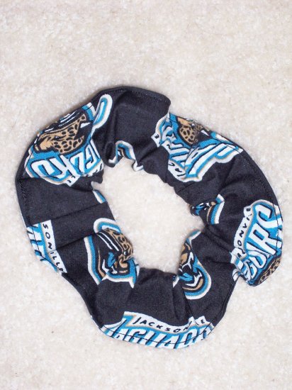 Jacksonville Jaguars Football Fabric Hair Scrunchie Scrunchies NFL