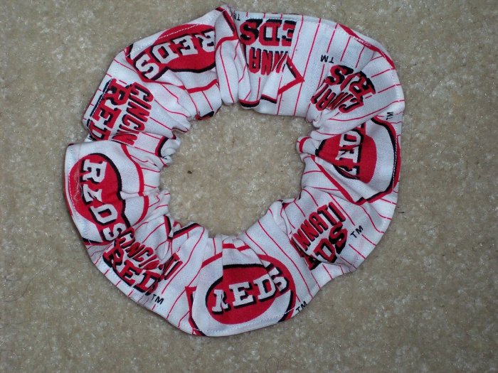 Cincinnati Reds Baseball Fabric Hair Scrunchie Scrunchies MLB