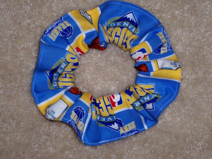 Devner Nuggets Basketball Fabric hair Scrunchie Scrunchies NBA