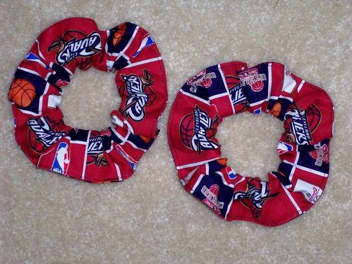 Cleveland Cavaliers Basketball Fabric Hair Scrunchie Sceunchies NBA