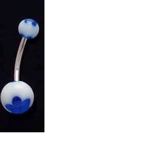 Dark Blue Flower Dot