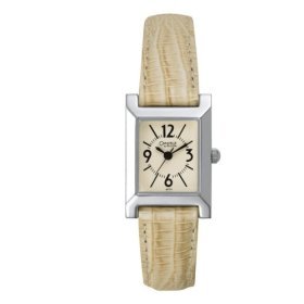 43T01 Bulova Ladies Caravelle Quartz Tank Strap Watch