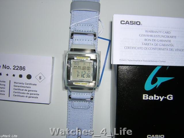 BG-180DM-2BVER Casio Ladies Baby G Shock Chronograph Watch